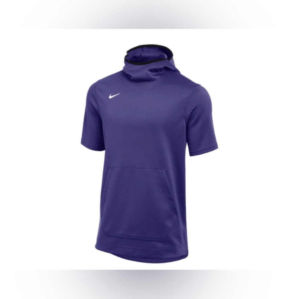 NIKE STOCK DRI-FIT SPOTLIGHT SS PULLOVER HOODIE Men’s S-TALL Purple New!